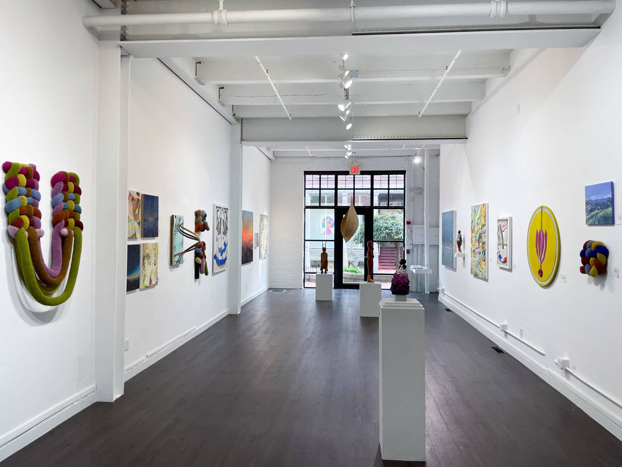 View of a group exhibition at Abigail Ogilvey Gallery.